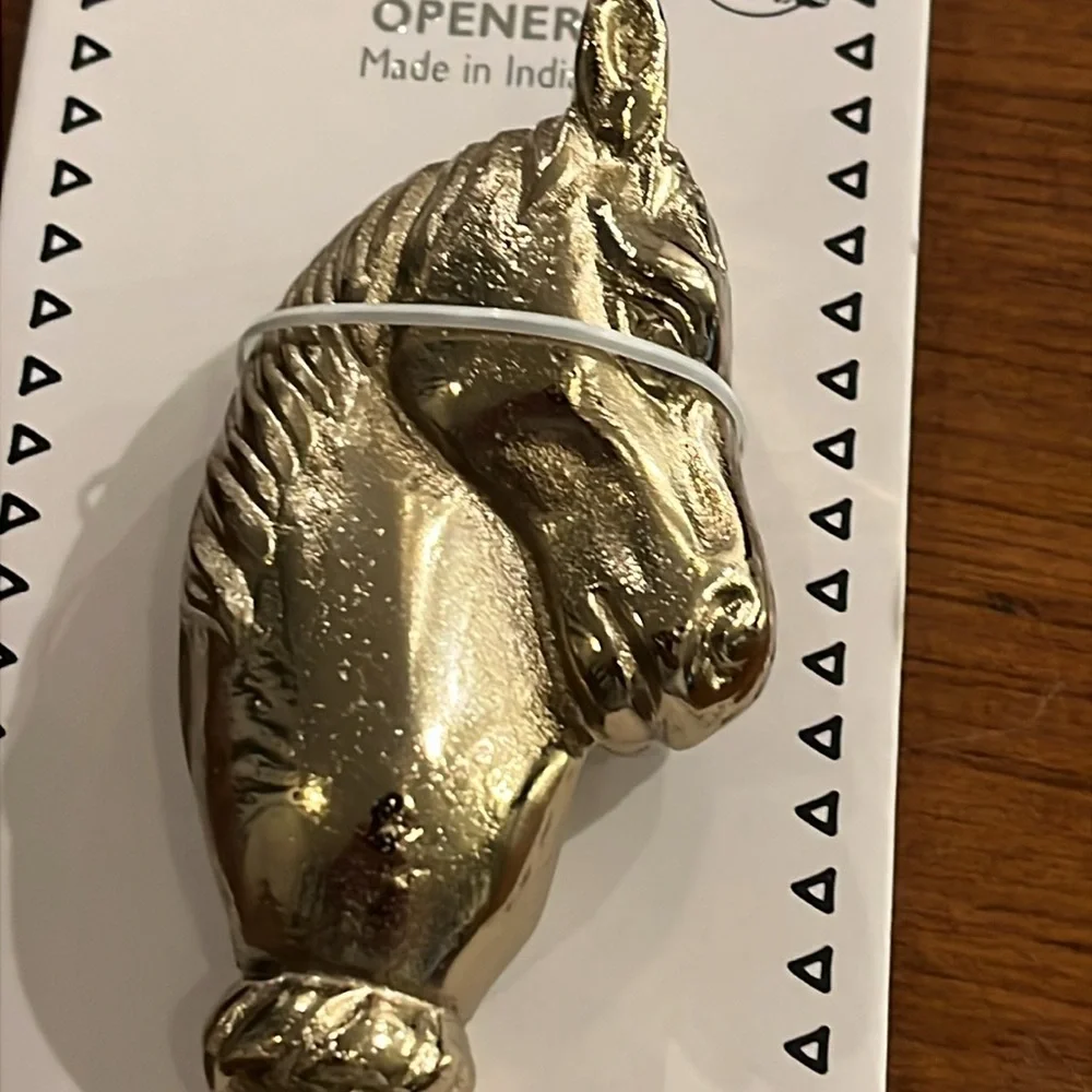 Horse Head Bottle Opener Brass new Equestrian